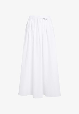 KARL LAGERFELD, SIGNATURE SHEER BEACH MAXI - Accessoire de plage - white