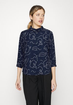 Monki Chemisier - dark blue/light blue