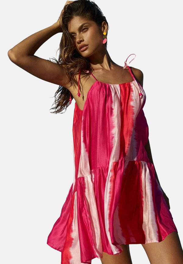 PETITE FIT - OMBRE STRIPE CAMI TIE - Freizeitkleid