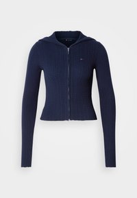 ESSENTIAL ZIPPER HOOD - Kardigan - dark night navy