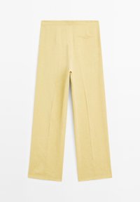 WITH DART DETAIL - Trousers - mustard yellow