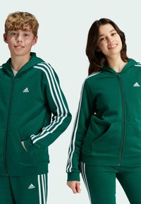 adidas Performance HOOD - Sudadera con cremallera - collegiate green   white
