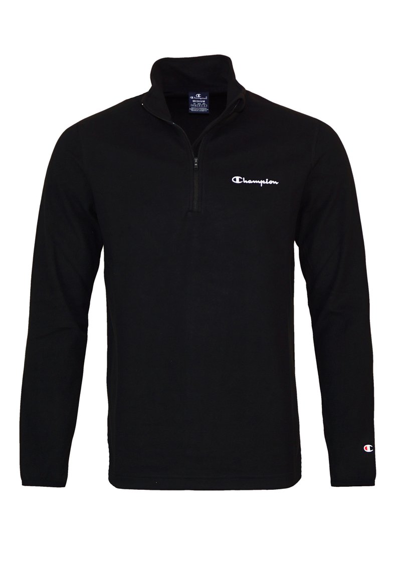 Champion HALF ZIP ATHLETIC FIT Sweatshirt schwarz/noir ZALANDO.FR