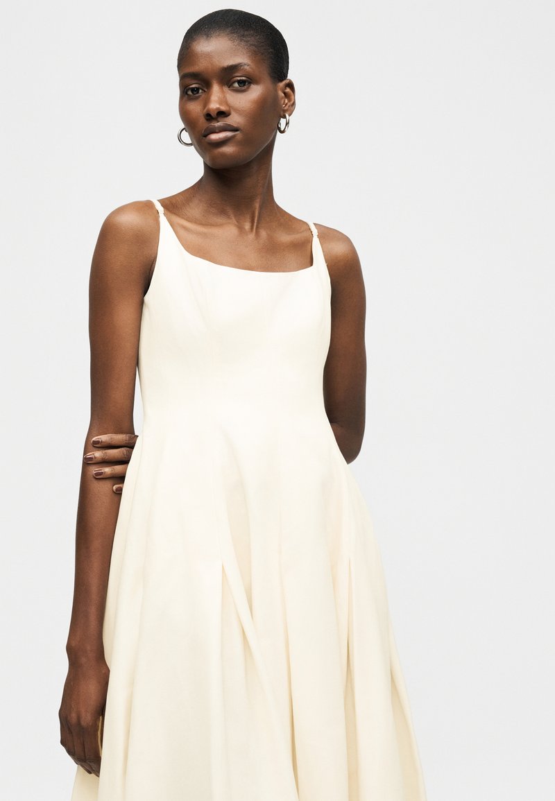 STAUD JOY DRESS - Maxi dress - ivory/off-white - Zalando.ie