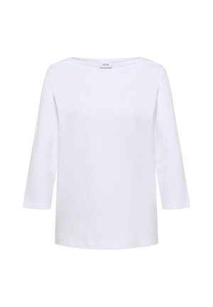 Cecil, BASIC SHIRT WITH BOAT NECK - T-shirt à manches longues - white