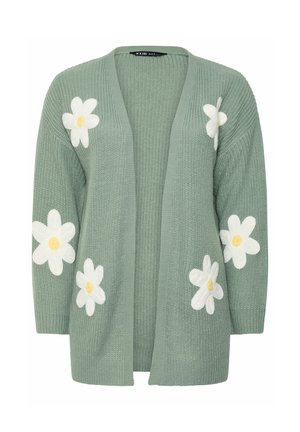 Yours Clothing, PLUS SIZE CARDIGANS - Gilet - light green