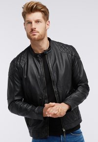 Mustang Leren jas - black