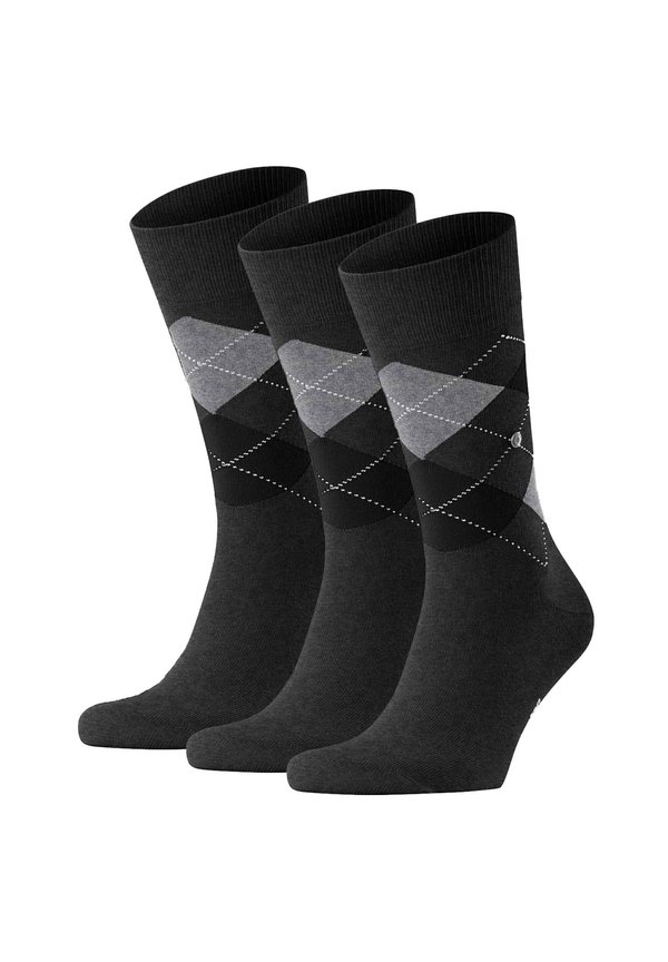 3ER PACK -
 KING, LOGO EMBLEM KING - Socken - anthrazit grau