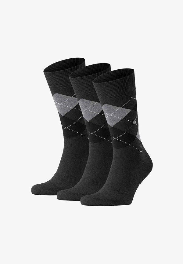 3ER PACK -
KING, LOGO EMBLEM KING - Socks - anthrazit grau