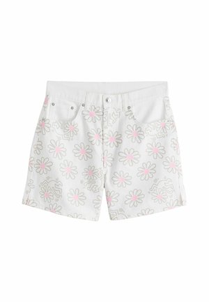 Next, REGULAR FIT - SPLIT HEM HIGH RISE DENIM SHORTS  . - Jeans Shorts - white