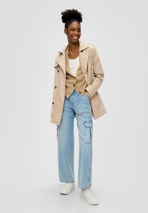 QS MIT BINDEGÜRTEL - Trench - beige