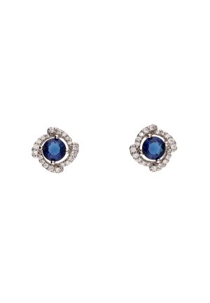 Oorbellen - silver navy