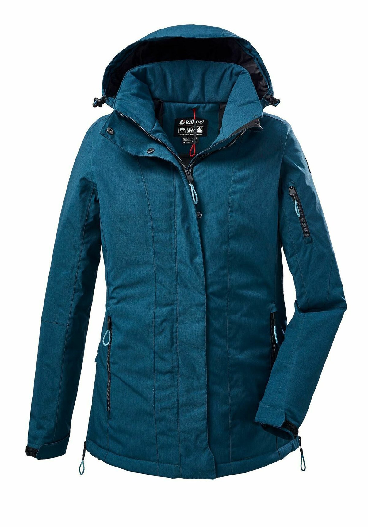 Killtec DAMEN FUNKTIONS MIT ABZIPPBARER KAPUZE - Outdoorjacke - petrol/blau