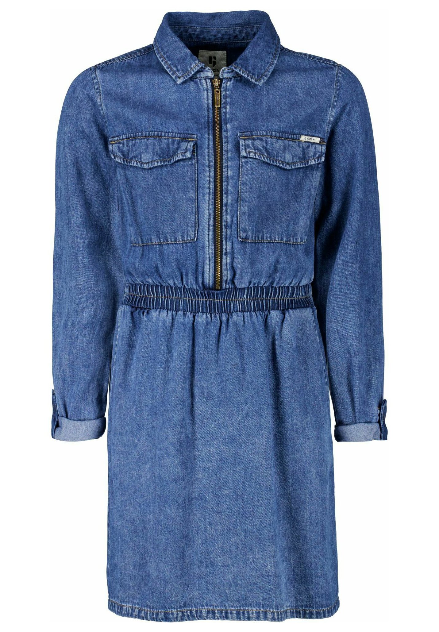 Garcia Vestito di jeans - rine worn/blu denim - Zalando.it