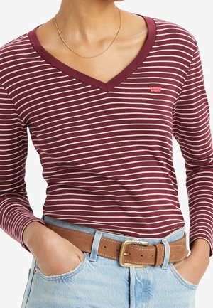 Long sleeved top - bordeaux
