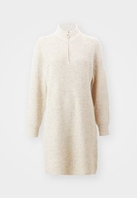 ONLTOKYO ZIP DRESS  - Strikket kjole - pumice stone melange