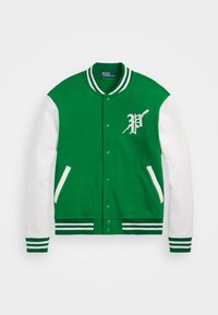 GRAPHIC BASEBALL JACKET - Sweat zippé - cruise green/nevis