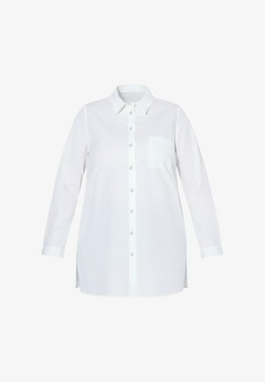 Studio Untold, SHIRT, BOXY SHAPE, DECORATIVE BEAD BUTTONS - Overhemdblouse - off-white