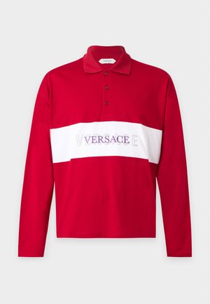 Versace, PRINT LOGO - Μπλούζα με μακριά μανίκια - parade red