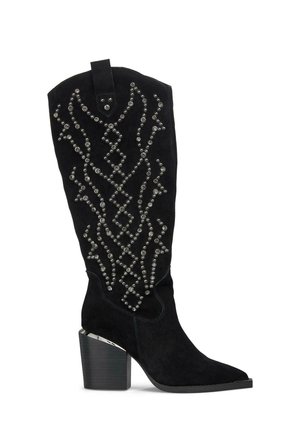 Laarzen met hoge hak - black