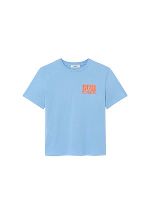 Promod, T-SHIRT À MESSAGE SUN LOVER"" - T-shirt imprimé - imprimé bleu