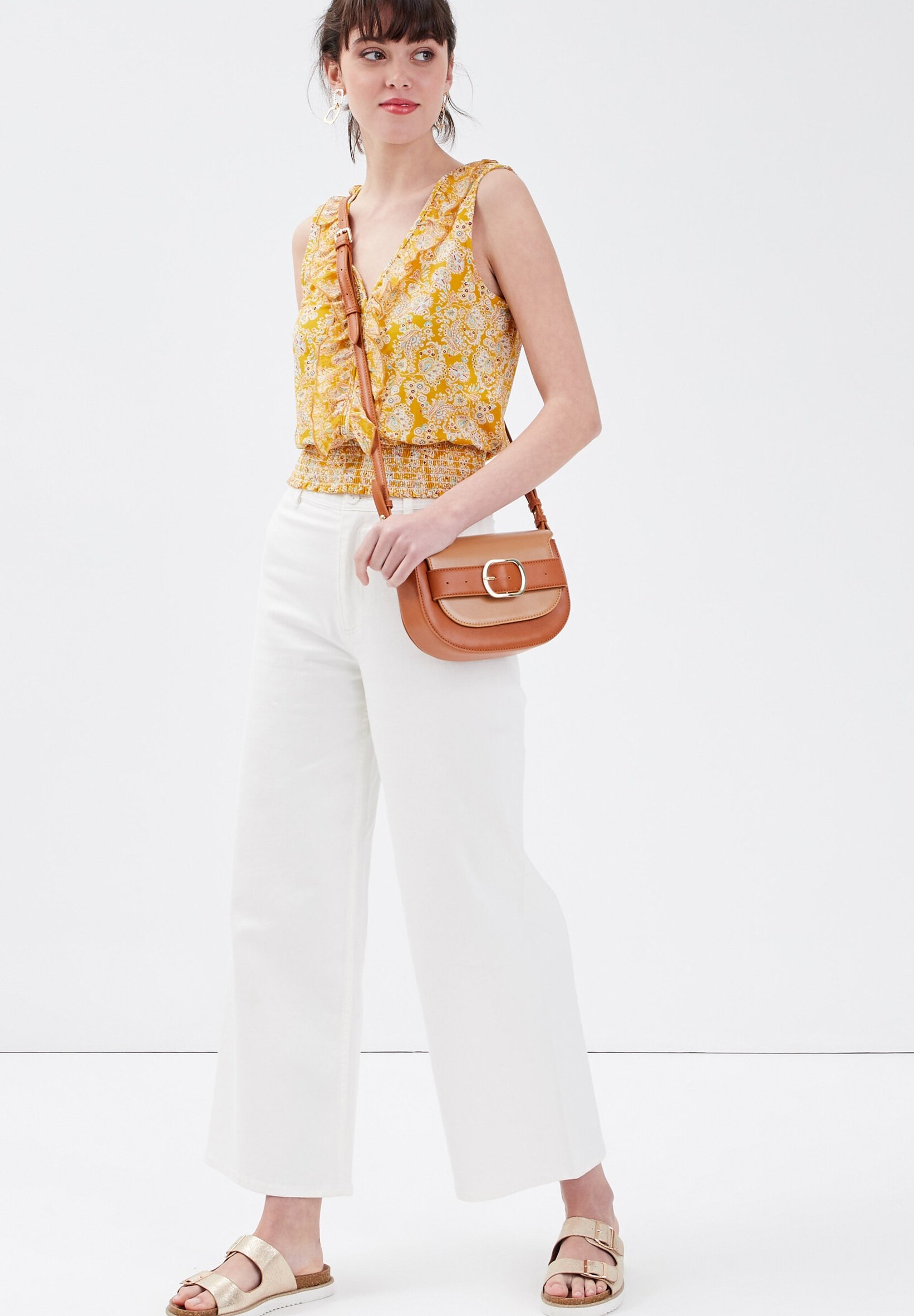 cache cache sac jaune