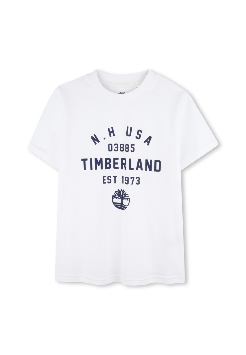 Timberland Shirt Met Tekst Op Rug Dames Timberland Wijde T Shirts
