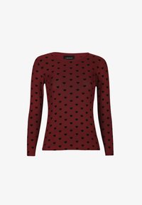 Неизбран, bordeaux/black flock heart