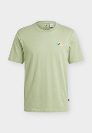 adidas Terrex, CAMPER GRAPHIC - T-shirt con stampa - tent green