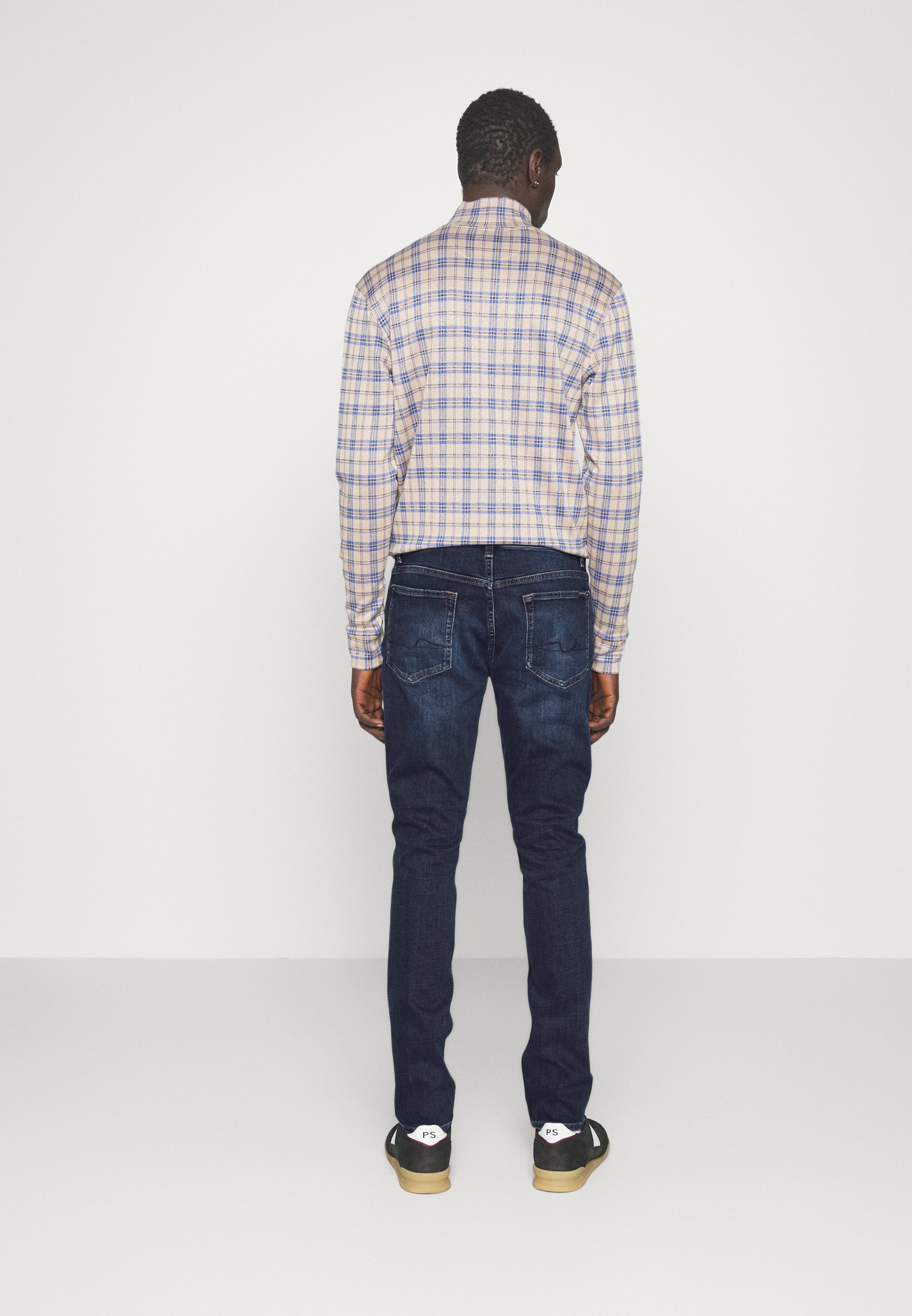 Jean Garçon 7 For All Mankind - Taille 12 - Bleu Foncé - Coton