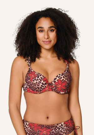 Haut de bikini - leopard flower