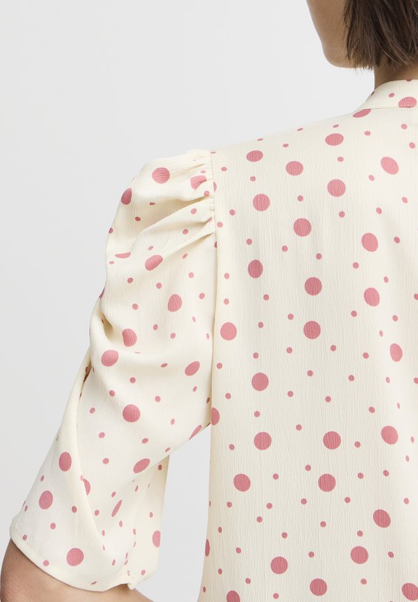 IHKate - Blouse - cloud dancer  rosa dot3