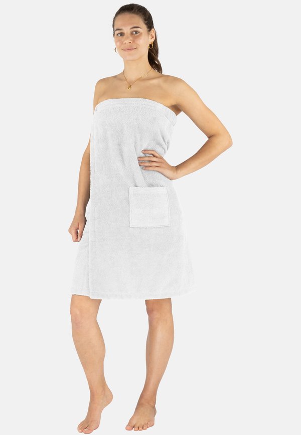 SAUNAKILT OEKO-TEX MARDIN - Bademantel - weiß