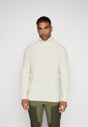 ÖVIK ROLLER NECK SWEATER M - Strikkegenser - chalk white