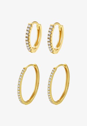 Hey Happiness, CLEAR STONE - Ohrringe - gold-coloured
