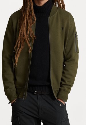 Sweater met rits - green