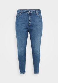 PLUS HIGH RISE SKINNY - Jeans Skinny Fit - denim dark