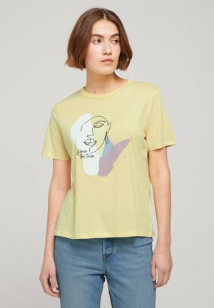 T-shirt print - soft yellow
