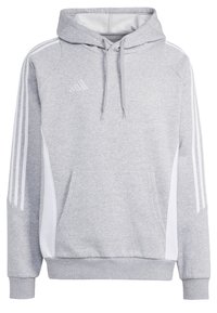 TIRO 24 - Mikina s kapucí - medium grey heather   white