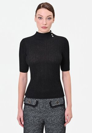 Rinascimento, MAGLIA TINTA UNITA - T-shirt con stampa - black
