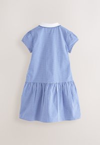 Next RICH SCHOOL GINGHAM ZIP - Hverdagskjole - mid blue