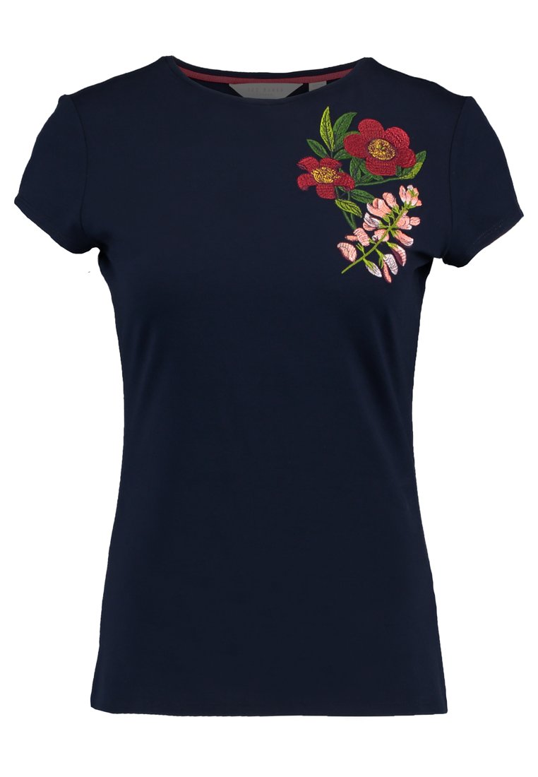 Ted Baker T-shirt print donkerblauw