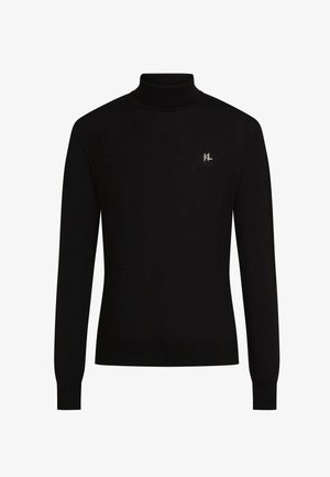 KARL LAGERFELD, KARL LAGERFELD SWEATER MONOGRAM TURTLENECK - Pullover - black