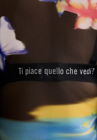 MOSCHINO JEANS BUTTERFLIES - Μπλούζα με μακριά μανίκια - fantasia nero