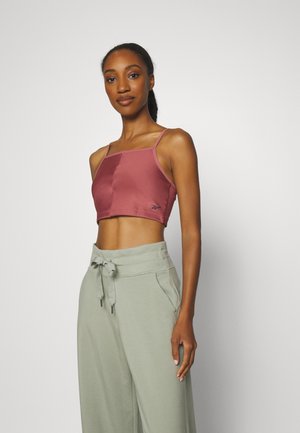 Reebok CROP - Športová podprsenka so strednou podporou - sedona rose