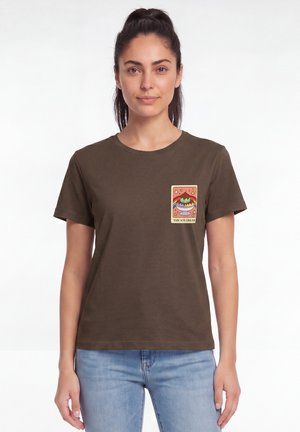 watapparel, TAROT THE ICE CREAM - T-Shirt print - mocha