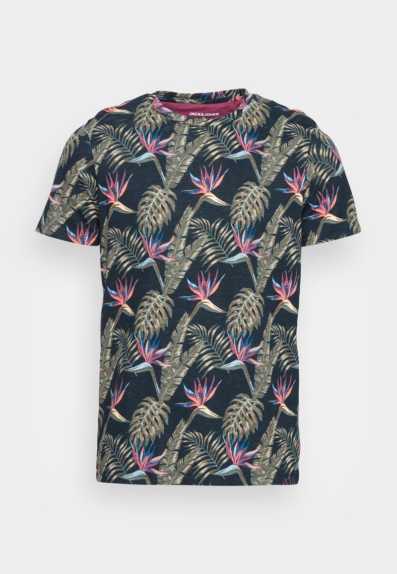 Herren T-Shirts basic | Jack & Jones JJCOASTAL CREW NECK T-Shirt print navy blazer/dunkelblau - ZE36400 Herren T-Shirts basic | Jack & Jones JJCOASTAL CREW NECK T-Shirt print navy blazer/dunkelblau - ZE36400