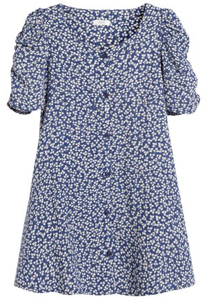 SHIRRED SLEEVE - Robe de jour - blue