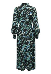Kaffe POLLIE OLINE - Tričkové šaty - black blue green abstr animal