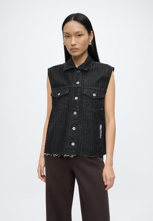 Karl Lagerfeld Jeans VEST - Veste sans manches - black denim